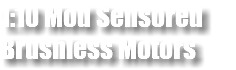 1:10 Mod Sensored Brushless Motors