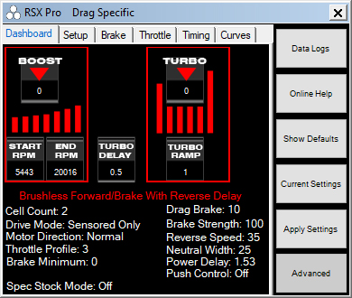 Tekin - HotWire Drag Racing Settings Guide