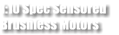 1:10 Spec Sensored Brushless Motors