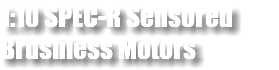 1:10 SPEC-R Sensored Brushless Motors