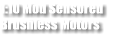 1:10 Mod Sensored Brushless Motors